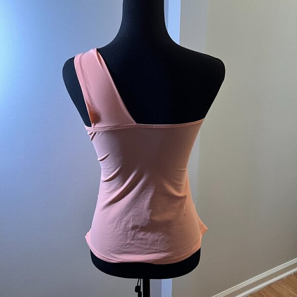 Women's One-Shoulder Pull-On Tankini Top, Size M - Picture 2 of 5